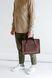 Минималистичная деловая мужская сумка арт. Clint ручной работы из натуральной винтажной кожи коричневого цвета Clint_green фото 2 Boorbon
