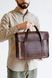 Минималистичная деловая мужская сумка арт. Clint ручной работы из натуральной винтажной кожи коричневого цвета Clint_green фото 6 Boorbon