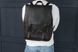 Місткий чоловічий міський рюкзак ручної роботи арт. 501 з натуральної вінтажної шкіри коричневого кольору 501_black_crz фото 5 Boorbon