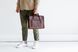 Минималистичная деловая мужская сумка арт. Clint ручной работы из натуральной винтажной кожи коричневого цвета Clint_green фото 3 Boorbon