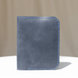 Компактний гаманець ручної роботи арт. Denver синього кольору з натуральної вінтажної шкіри Denver_grey фото 1 Boorbon