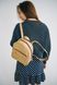 Стильный женский мини-рюкзак ручной работы арт. 519 из натуральной кожи с глянцевым эффектом цвета капучино 519_black_savage фото 3 Boorbon