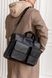 Мужская винтажная деловая сумка арт. 623 ручной работы из натуральной кожи черного цвета 623_black фото 2 Boorbon