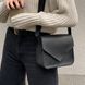 Стильна і універсальна жіноча сумка через плече арт. 648 ручної роботи з натуральної вінтажної шкіри чорного кольору 648_black фото 1 Boorbon