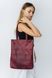Классическая женская сумка шоппер арт. 603 ручной работы из натуральной винтажной кожи бордового цвета 603_green фото 4 Boorbon