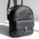 Женский мини-рюкзак ручной работы арт.520 из натуральной винтажной кожи черного цвета 520_khaki фото 1 Boorbon