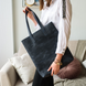 Классическая женская сумка шоппер арт. 603 ручной работы из натуральной винтажной кожи синего цвета 603_green фото 1 Boorbon