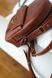 Женский мини-рюкзак ручной работы арт.520 из натуральной кожи с винтажным эффектом коньячного цвета 520_khaki фото 6 Boorbon