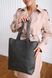 Классическая женская сумка шоппер арт. 603 ручной работы из натуральной винтажной кожи серого цвета 603_green фото 5 Boorbon