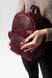 Стильный женский мини-рюкзак ручной работы арт. 519 бордового цвета из натуральной винтажной кожи 519_black_savage фото 2 Boorbon
