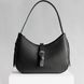 Жіноча сумка-трапеція арт. 641 із натуральної шкіри із легким матовим ефектом чорного кольору 641_black фото 1 Boorbon