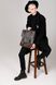 Универсальный мужской рюкзак ручной работы арт. 507 из натуральной винтажной кожи темно-серого цвета 507_grey_crazy фото 5 Boorbon