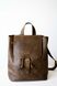 Изящный женский рюкзак ручной работы арт. 521 из натуральной винтажной кожи коричневого цвета 521_brown фото 4 Boorbon