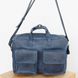 Мужская винтажная деловая сумка арт. 623 ручной работы из натуральной кожи синего цвета 623_blue фото 12 Boorbon