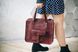 Универсальная женская деловая сумка арт. 604n ручной работы из натуральной винтажной кожи бордового цвета 604n_cognk_krast фото 4 Boorbon