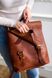 Універсальний жіночий рюкзак ручної роботи арт. 507 з натуральної вінтажної шкіри коньячного кольору 507_brown_crh фото 3 Boorbon