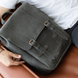 Місткий чоловічий міський рюкзак ручної роботи арт. 501 з натуральної вінтажної шкіри темно-сірого кольору 501_black_crz Boorbon