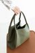 Объемная сумка шоппер арт. Sierra L цвета хаки из натуральной кожи с легким матовым эффектом Sierra_haki фото 2 Boorbon