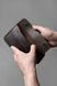 Стильне портмоне ручної роботи арт. 202 коричневого кольору з натуральної вінтажної шкіри 202_black_sav фото 4 Boorbon