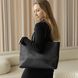Містка жіноча сумка шоппер арт. 603i чорного кольору з натуральної вінтажної шкіри 603i_black_crzhh фото 1 Boorbon