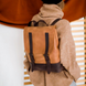 Універсальний жіночий рюкзак ручної роботи арт. 507 з натуральної вінтажної шкіри коньячного кольору 507_brown_crh фото 1 Boorbon