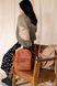 Стильный женский мини-рюкзак ручной работы арт. 519 коньячного цвета из натуральной винтажной кожи 519_black_savage фото 4 Boorbon