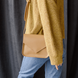 Стильная и универсальная женская сумка через плечо арт. 648 ручной работы из натуральной кожи цвета капучино 648_black фото 1 Boorbon
