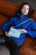Миниатюрная сумка арт. Lilu из натуральной кожи с легким глянцевым эффектом голубого цвета Lilu_capuccino_kaiser фото 2 Boorbon