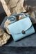Миниатюрная сумка арт. Lilu из натуральной кожи с легким глянцевым эффектом голубого цвета Lilu_capuccino_kaiser фото 9 Boorbon