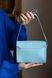 Миниатюрная сумка арт. Lilu из натуральной кожи с легким глянцевым эффектом голубого цвета Lilu_capuccino_kaiser фото 7 Boorbon