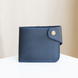 Місткий гаманець ручної роботи арт. 101 синього кольору з натуральної вінтажної шкіри 101_black_crzhh фото 1 Boorbon
