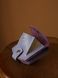 Мініатюрний гаманець ручної роботи арт. 107 лавандового кольору з натуральної шкіри з легким глянцевим  ефектом 107_fist фото 4 Boorbon
