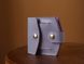 Мініатюрний гаманець ручної роботи арт. 107 лавандового кольору з натуральної шкіри з легким глянцевим  ефектом 107_fist фото 2 Boorbon