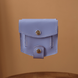 Мініатюрний гаманець ручної роботи арт. 107 лавандового кольору з натуральної шкіри з легким глянцевим  ефектом 107_fist фото 1 Boorbon