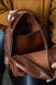 Женский мини-рюкзак ручной работы арт.520 из натуральной кожи с легким матовым эффектом коньячного цвета  520_khaki фото 6 Boorbon