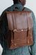 Місткий чоловічий міський рюкзак ручної роботи арт. 501 з натуральної  напівматової шкіри коньячного кольору 501_black_crz фото 4 Boorbon