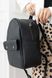 Стильный женский мини-рюкзак ручной работы арт. 519 черного цвета из натуральной винтажной кожи 519_black_savage фото 4 Boorbon