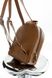 Стильный женский мини-рюкзак ручной работы арт. 519 коньячного цвета из натуральной кожи с легким матовым эффектом 519_black_savage фото 7 Boorbon