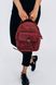 Жіночий міні-рюкзак ручної роботи арт.520 з натуральної вінтажної шкіри бордового кольору 520_khaki фото 2 Boorbon