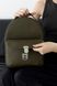 Женский мини-рюкзак ручной работы арт.520 из натуральной кожи с легким матовым эффектом цвета хаки 520_khaki фото 8 Boorbon