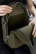 Женский мини-рюкзак ручной работы арт.520 из натуральной кожи с легким матовым эффектом цвета хаки 520_khaki фото 9 Boorbon
