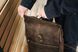 Стильный мужской рюкзак ручной работы арт. Lumber из натуральной винтажной кожи коричневого цвета lumber_cognk фото 6 Boorbon