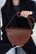 Элегантная женская сумка арт. 631 из натуральной кожи с легким матовым эффектом коньячного цвета 631_black фото 6 Boorbon