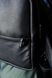 Классический мужской рюкзак в минималистичном стиле арт. Klerk ручной работы из натуральной фактурной кожи черного цвета Klerk_black фото 4 Boorbon