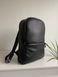 Класичний чоловічий рюкзак в мінімалістичному стилі арт. Klerk ручної роботи з натуральної фактурної шкіри чорного кольору Klerk_black фото 8 Boorbon