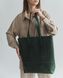 Классическая женская сумка шоппер арт. 603 ручной работы из натуральной винтажной кожи зеленого цвета 603_green фото 3 Boorbon