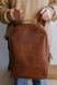 Стильный минималистичный рюкзак арт. Well ручной работы из натуральной винтажной кожи коньячного цвета Well_black фото 11 Boorbon