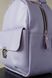 Женский мини-рюкзак ручной работы арт.520 из натуральной кожи с легким глянцевым эффектом лавандового цвета 520_khaki фото 6 Boorbon