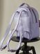 Женский мини-рюкзак ручной работы арт.520 из натуральной кожи с легким глянцевым эффектом лавандового цвета 520_khaki фото 3 Boorbon