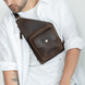 Чоловіча сумка-кобура арт. Holster коричневого кольору із натуральної вінтажної шкіри Holster_haki фото 1 Boorbon